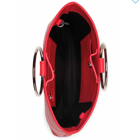 French Connection Dante Tote Bag in Fire Coral - Picture 7 of 8